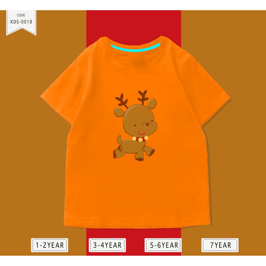 Baju Anak / Kaos Distro DTF Anak Laki Laki dan Perempuan / Unisex / Motif / RUSA CUTE