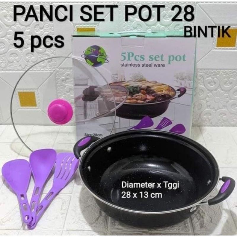 SET POT SINDA 1 set isi 5 pcs