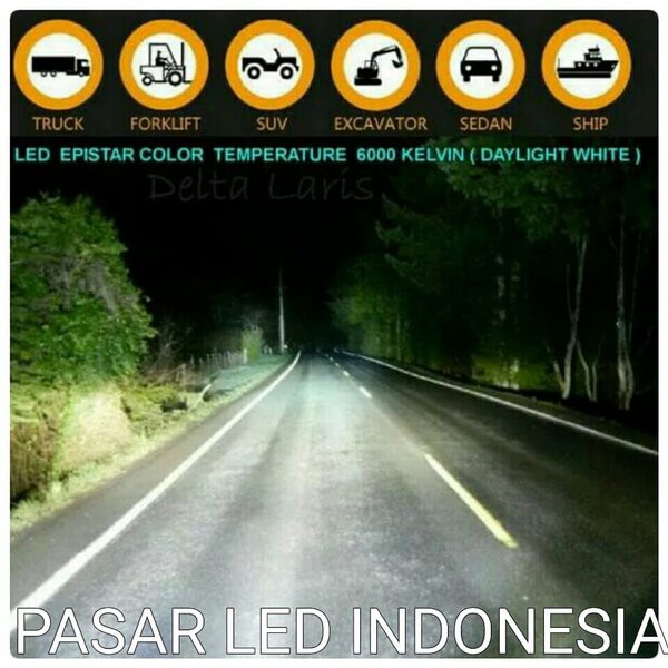 TERMURAH -   Lampu Tembak Sorot Offroad Led 48 Watt