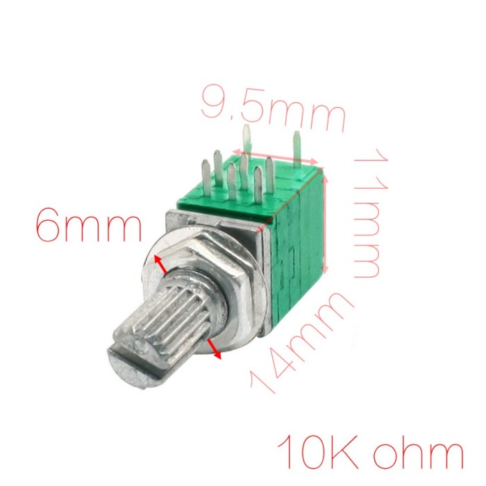 Potentiometer B10K 8pin switch potensiometer