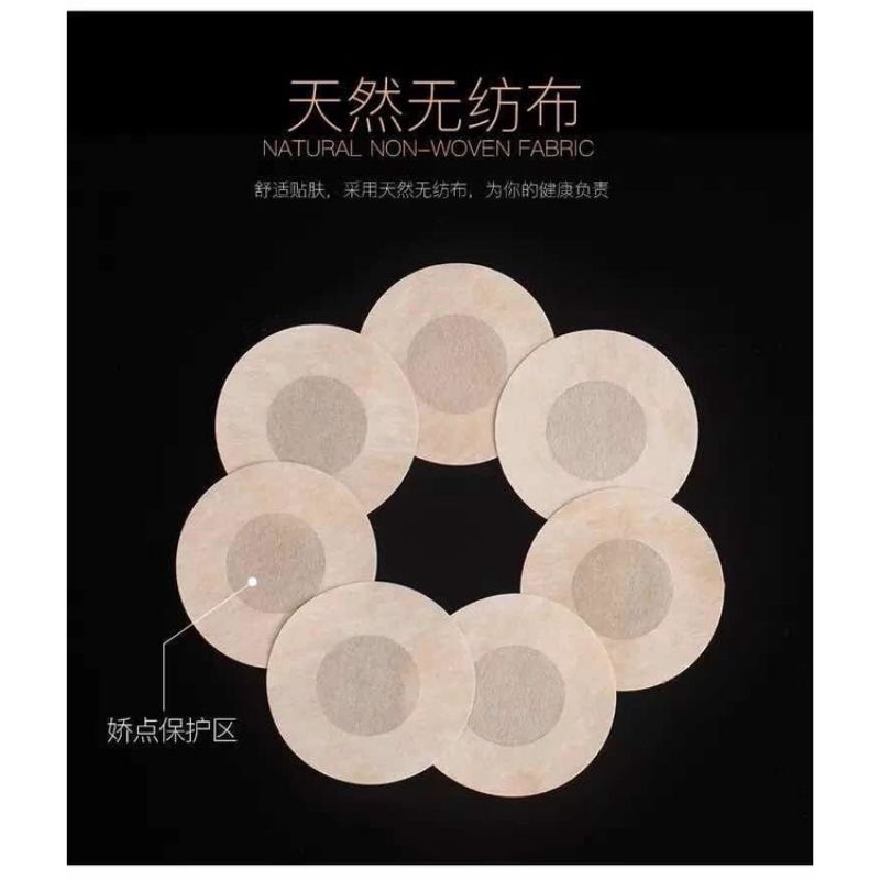 FINETOO FT17 Penutup Puting Payudara Pria Wanita isi 10 pcs Nipple STICKER Pad Cover Bra