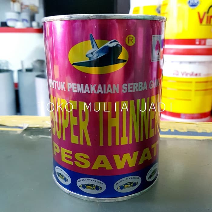

Thinner super tiner pengencer campuran cat minyak besi kayu mobil duco