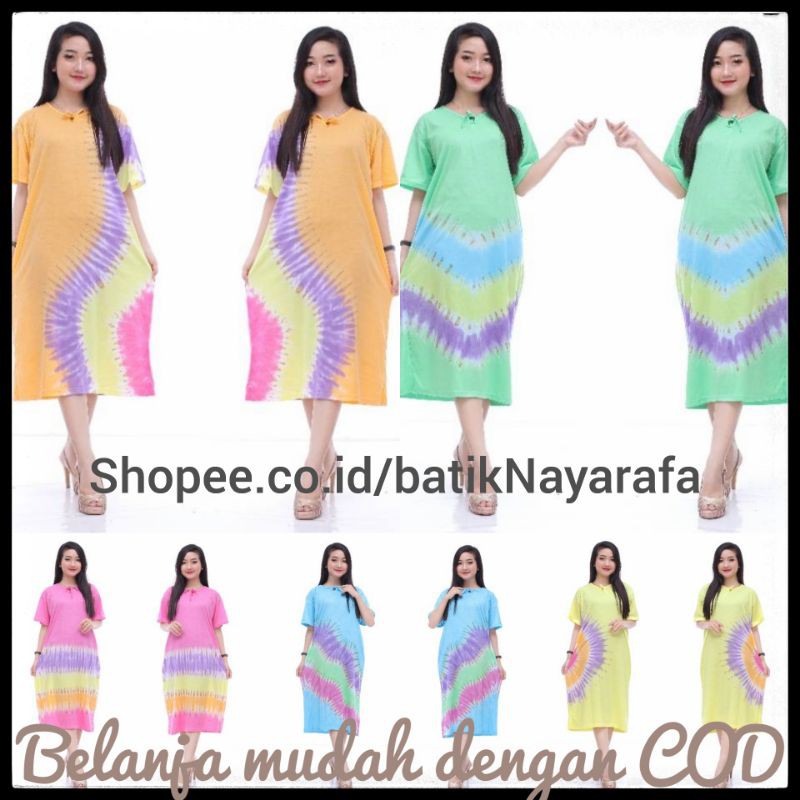 Diskon Daster murah Daster kaos pelangi - Bisa COD
