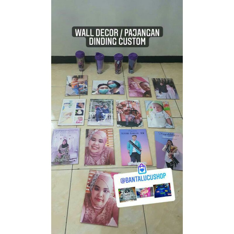 Wall Decor Pajangan Dinding Foto Custom / Cetak Foto Di Kayu Mdf Proses Cepat