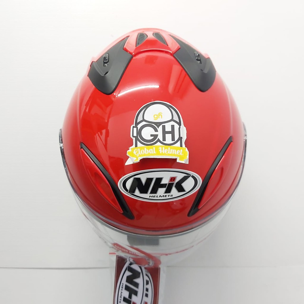 HELM HALF FACE NHK R6 NHK R-6 SOLID RED