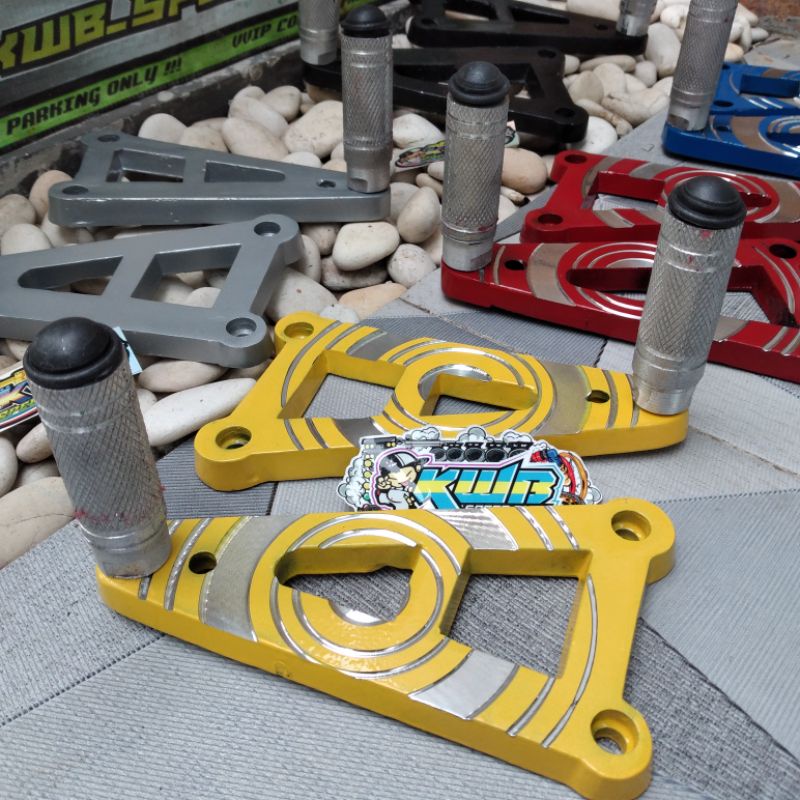 Underbone underbone footstep long milling matic drag race Mio Mio soul Mio j Mio sporty almunium FOOTSTEP UNDERBONE HEREX CB GL TIGER MIO LONG MILLING CUSTOM COAK ALMUNIUM BAHAN TEBAL 1 SET SEPASANG