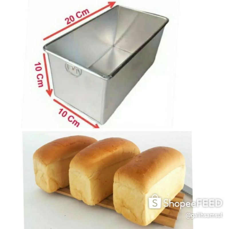 loyang roti tawar ukuran 30x12 24x12  22x10  20x10 15x12 cm