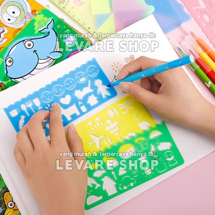 

OPEN SALE PENGGARIS CETAKAN BENTUK GAMBAR - RULER BERGAMBAR POLA WARNA WARNI