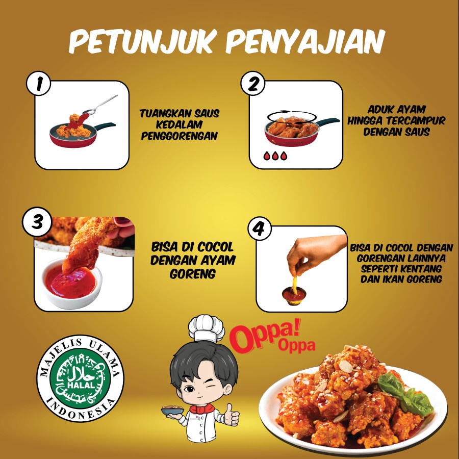 (HALAL) Saus Instan Saus Ayam Madu 500gHONEY CHICKEN SAUCE 500g