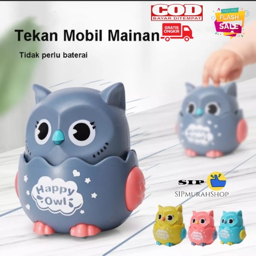 Mainan Edukasi Bentuk Burung Hantu Berjalan Tanpa Baterai Mainan Bayi Mainan Anak / Mainan Anak Robot Burung Hantu Ditekan Bisa Jalan Tanpa Baterai Cute Owl