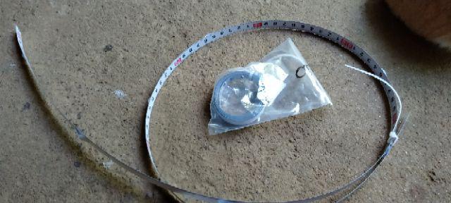 Meteran Tempel Tape Measure Self Adhesive Metric Stainless Steel Ruler