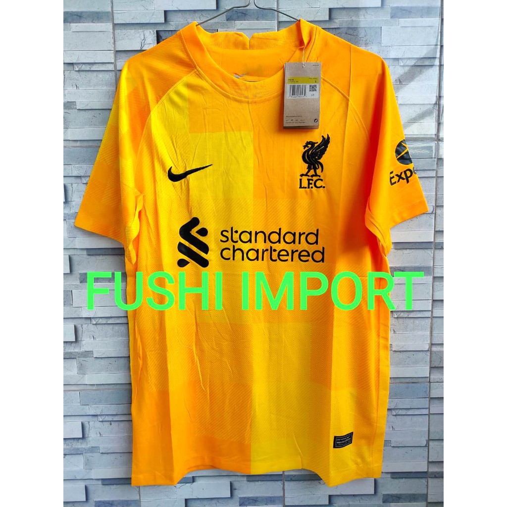 HQ JERSEY BOLA LVRPLL GOALKEEPER KIPER KUNING 2022 GO HQ