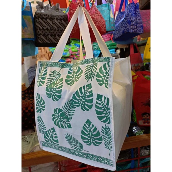 TAS BOX NASI_MOTIF DAUN JANDA BOLONG SIZE 22