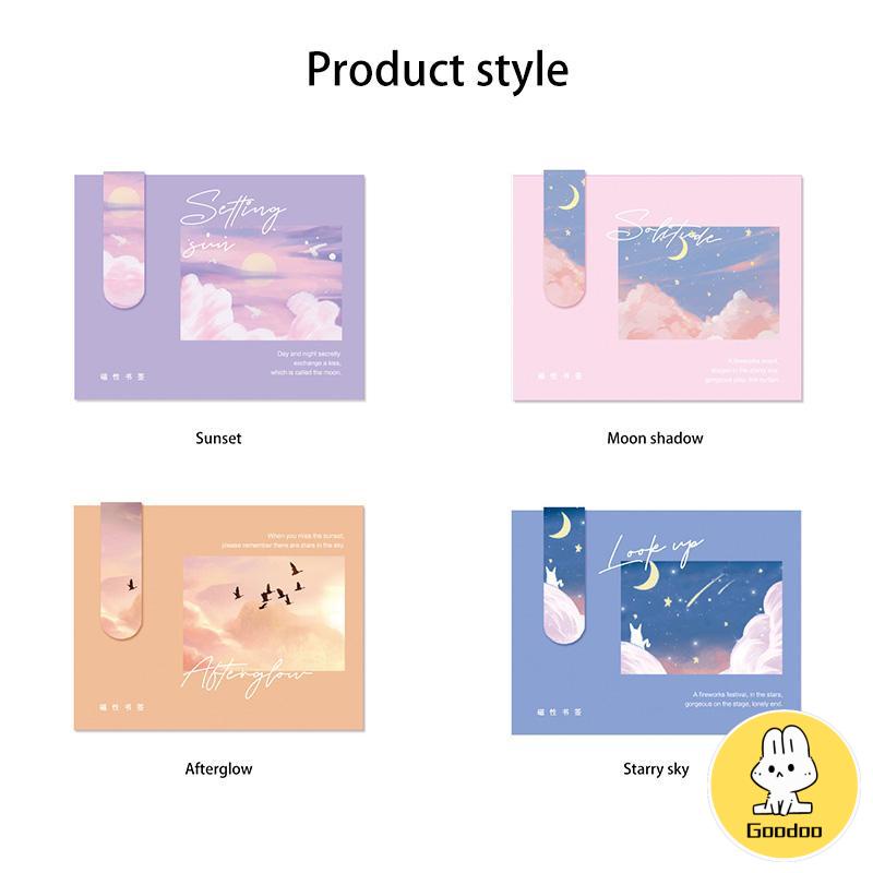 Lukisan Minyak Kreatif Souvenir Hadiah Magnetik Bookmark Siswa -Doo