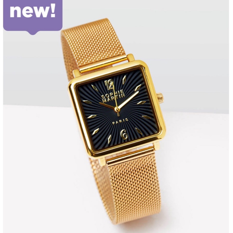 [NEW JULY] JAM TANGAN ORIGINAL SOPHIE MARTIN PARIS TERBARU JAM TANGAN WANITA STRAP STAINLESS JAM TAN