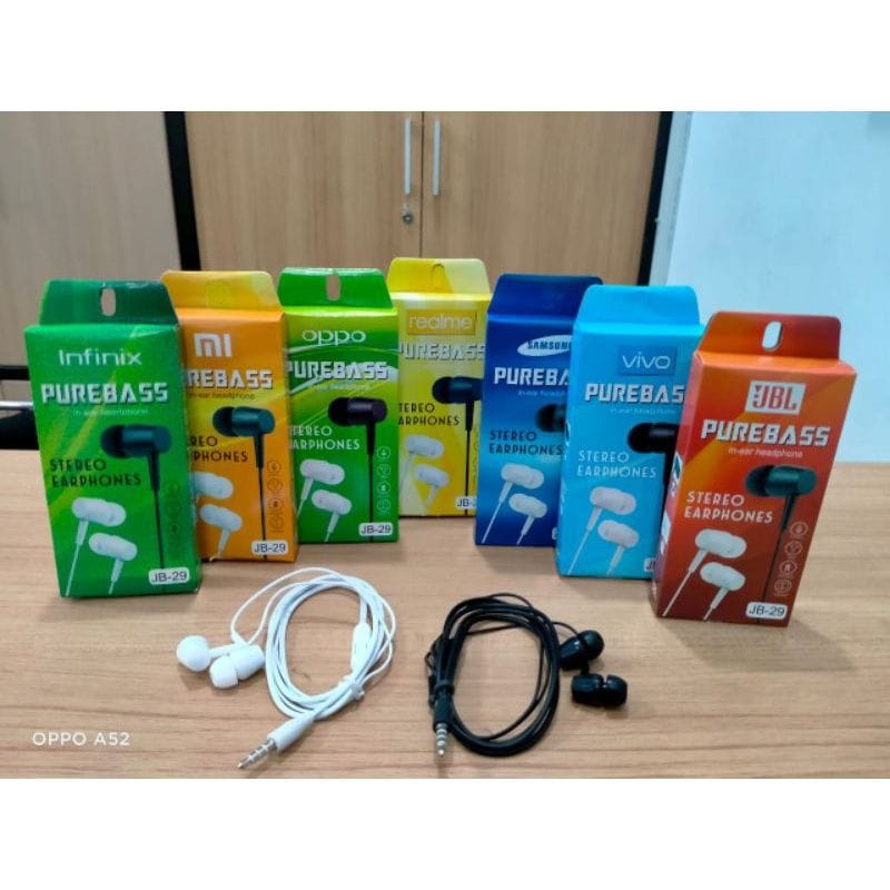 Headset REALME JB-29 PURE BASS Handsfree REALME JB29 PUREBASS Earphone REALME JB-29 PUREBASS