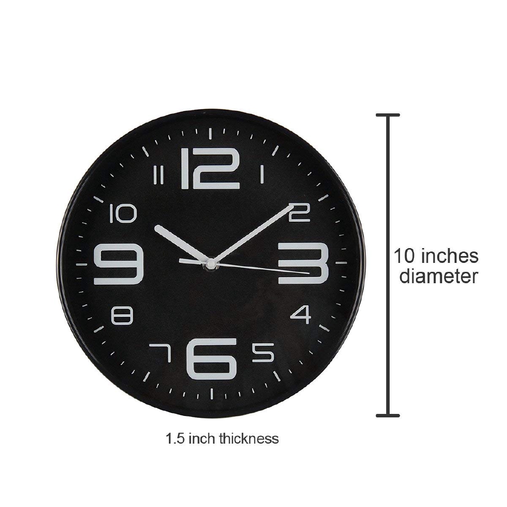 Indoor Big 3d Number Silent Wall Clock Quiet Sweep Movement Wall Clocks Battery Operated 10 Inch Black Profile Shopee Indonesia Indoor Big 3d Number Silent Wall Clock Quiet Sweep Movement Wall Clocks Battery Operated 10 Inch Black Profile Shopee Indonesia