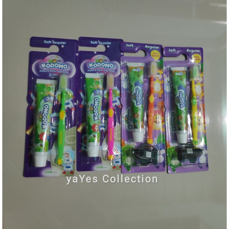 pasta sikat gigi anak 2 in 1 toothpaste tooth paste kodomo for kids kid rasa buah soft lembut hadiah