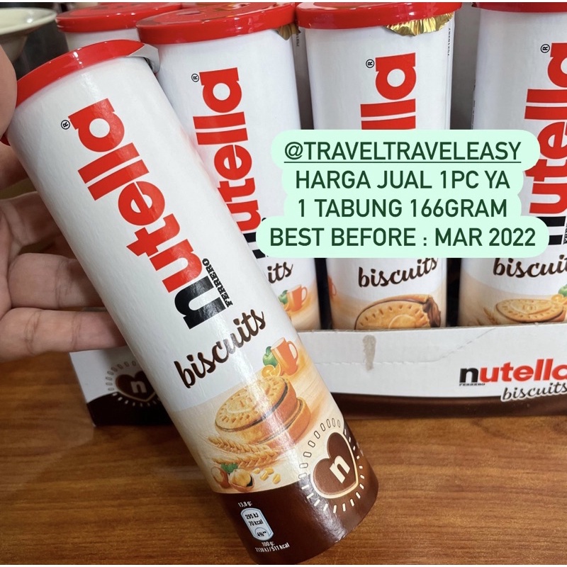 SALE Nutella Biscuits 166gr Nutella Biscuit Tabung Tube BEST BEFORE 19 DEC 2023