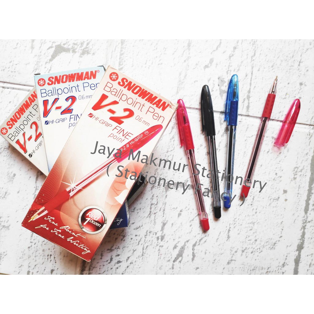 

Pen Snowman V-2 HI-Grip fine point 0.6 mm