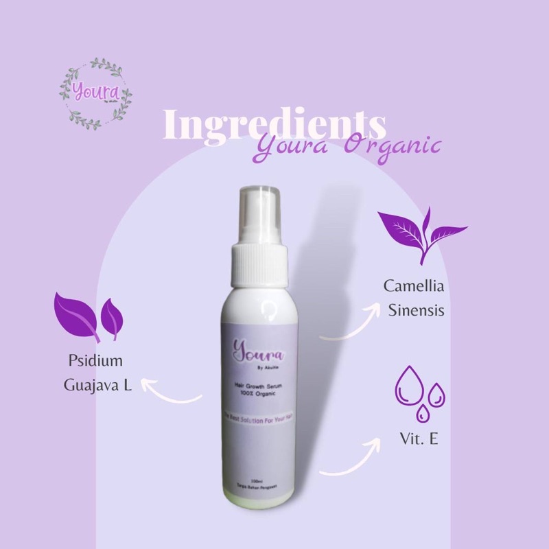 Youra Hair Tonic Growth Serum | Penyubur rambut & Mengatasi rambut rontok by akuitin-3