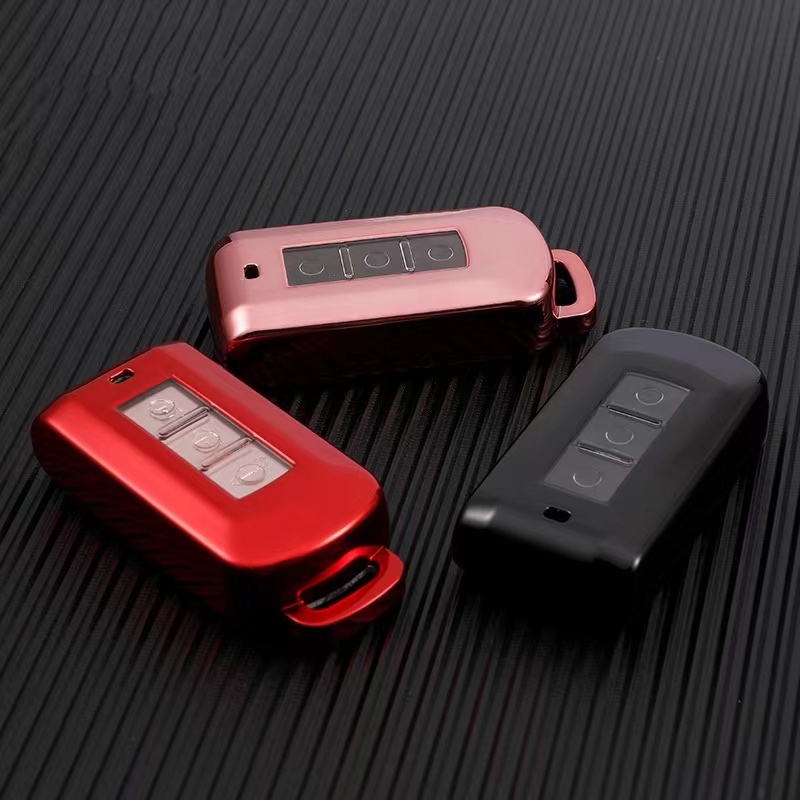 Casing Kunci Remote Mobil Keyless Bahan Kulit Untuk Mitsubishi Lancer Asx Triton Xpander