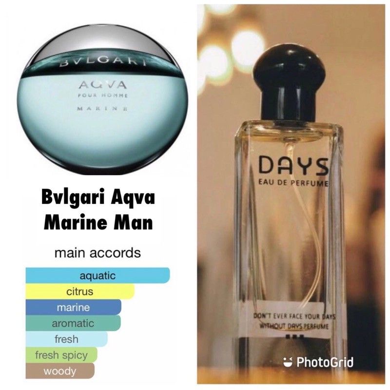 DAYS inspired perfume by Bvlgari Aqva Marine Man