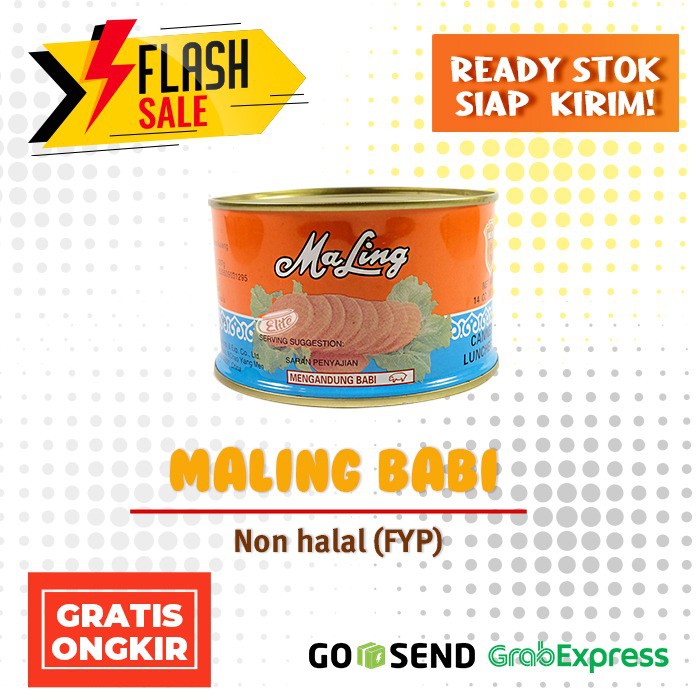 

Ma Ling Luncheon Pork 397 gr Canned / Daging Ham Babi Maling