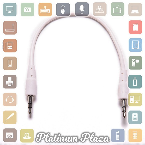 6 Way Ports Male to 5 Female Audio Earphone 3.5mm Jack Splitter Adapter - White`7APVXW-