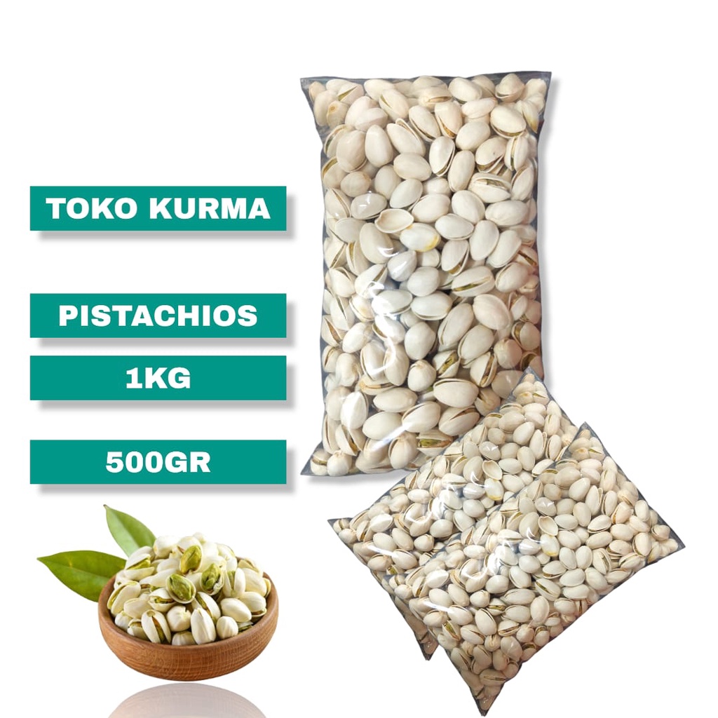 

Kacang pistacios/pistachio/fustuk 500gr