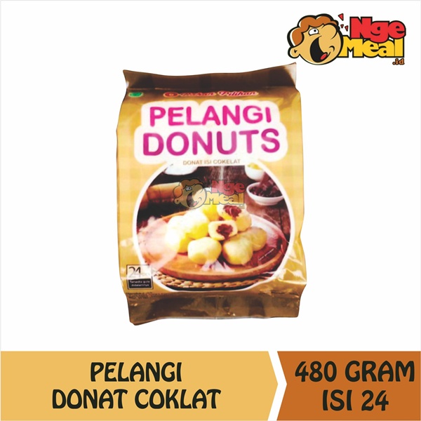 

PELANGI Donat Coklat Isi 24 Pcs