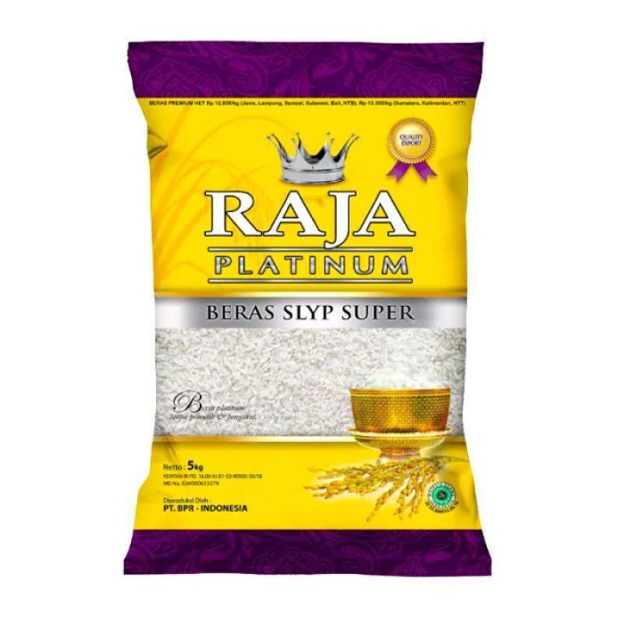 

978EqW Raja Platinum Beras Slyp Super 5Kg WQ0112