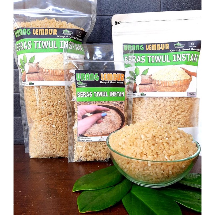 

Beras Tiwul /nasi Oyek Instan Urang Lembur Nasi Thiwul Singkong Tawar 800gr