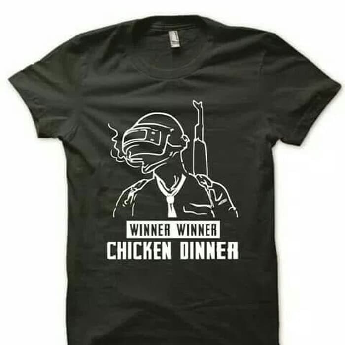 KAOS ANAK PUBG CHICKEN DINNER BAJU TSHIRT ANAK JUNIOR FREE FIRE