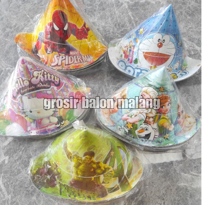 Topi koboy  koboi biasa / motif campur