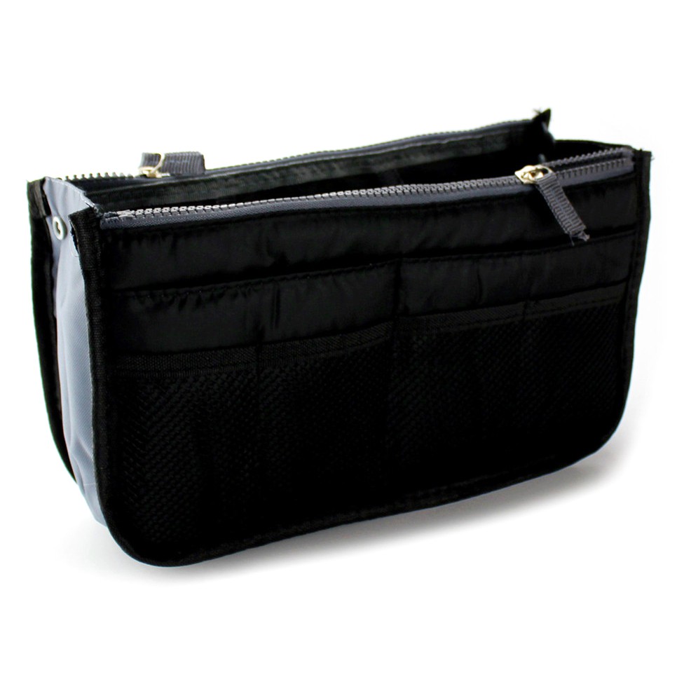 Korea Dual Bag / Tas Travel Bag in Bag Organizer - Black