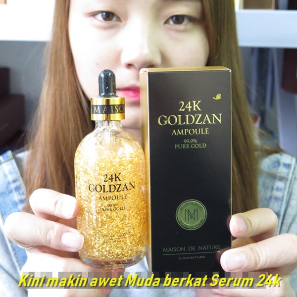 Serum Gold Ampoule Whitening Gold Serum 24k Goldzan Perawatan Wajah Serum Wajah Serum Emas Shopee Indonesia
