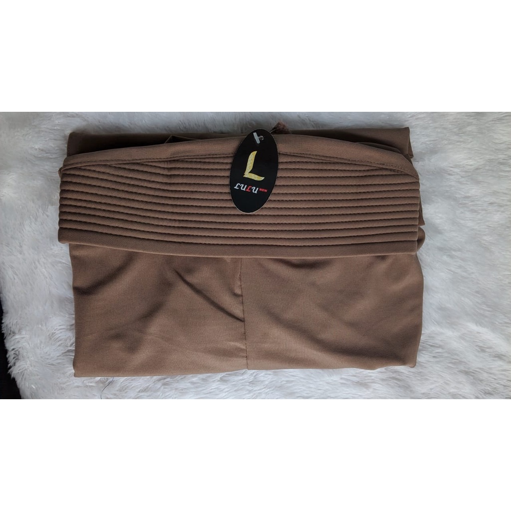 Hijab Instan Hoodie Tangan Ori Lulu Bergo syari Tangan-mocca