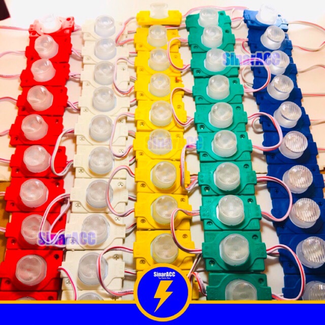 Led Modul 1.5W 12V 1 mata jumbo besar led module 12 v 1 led Waterproof anti air 1.5 W