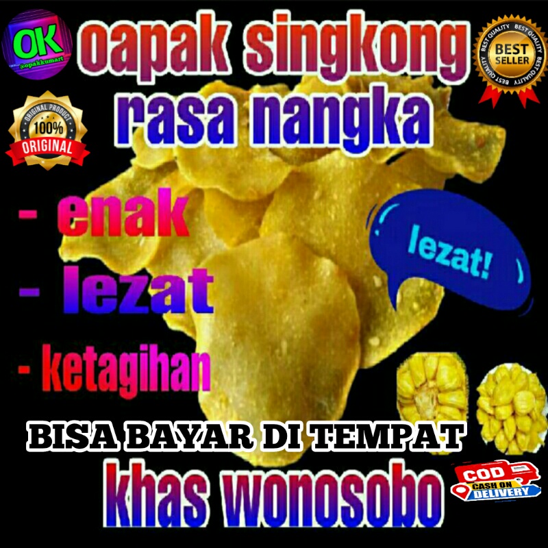 

opak snack cemilan camilan krupuk kerupuk keripik kripik singkong mentah rasa nangka kiloan grosir 1 kg enak original