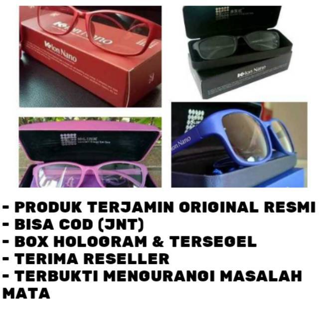 Kacamata Ion Nano Asli Bergaransi