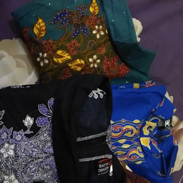 Atasan Batik Tunik Kenanga Ulir  ( Ukuran S M L Xl Xxl Xxxl 5l )