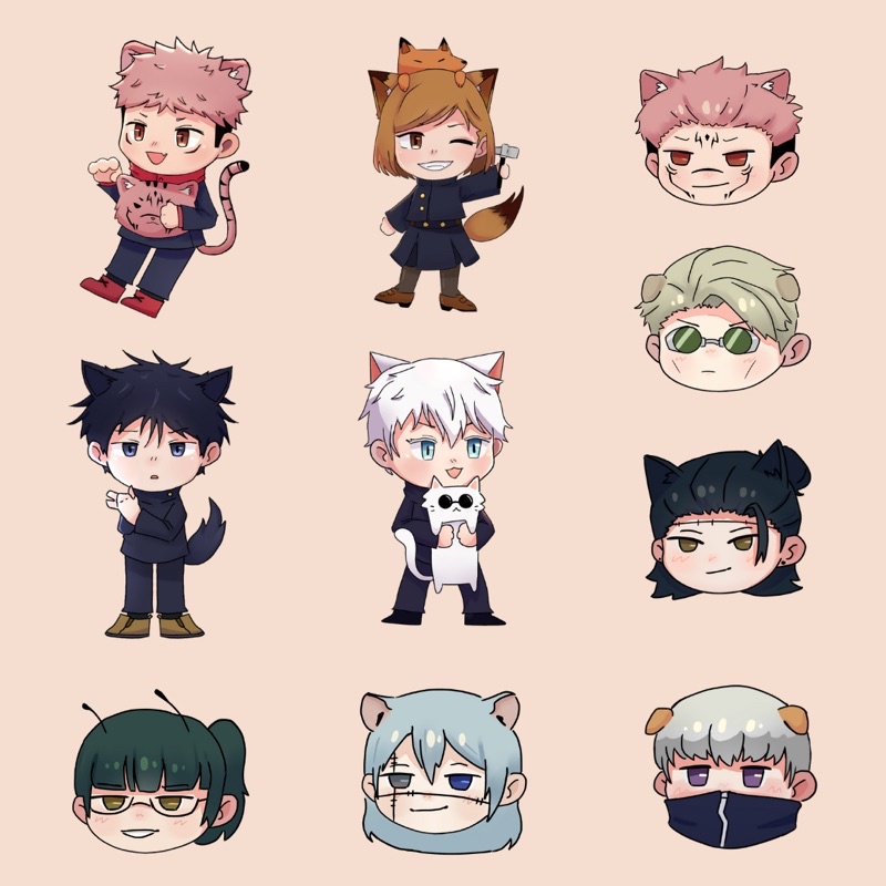 

Jujutsu Kaisen Sticker Stiker (Min. order 10pcs)