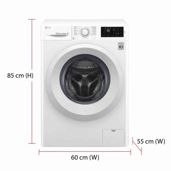 LG FC1207S5W Mesin Cuci FRONT LOADING 7 Kg Inverter FC1207 Steamer 1200 Rpm Garansi Resmi