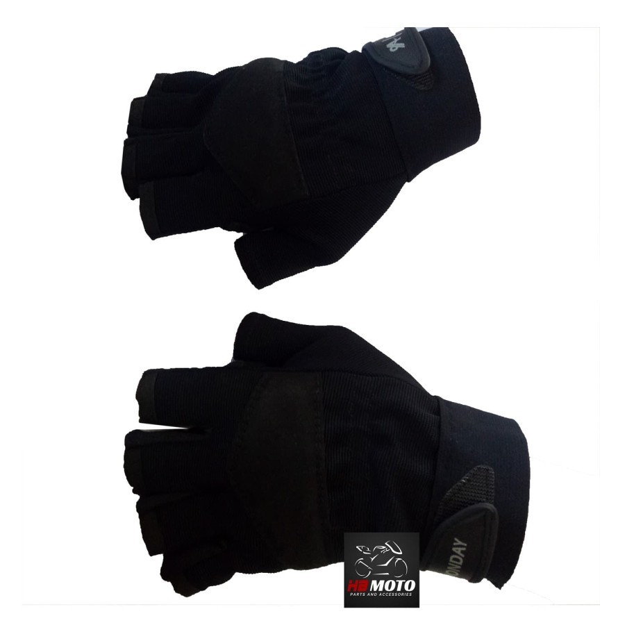 Sarung Tangan Motor Monday Half Finger/Sarung Tangan Motor Murah/Motorcycle Glove/Bikers Gloves