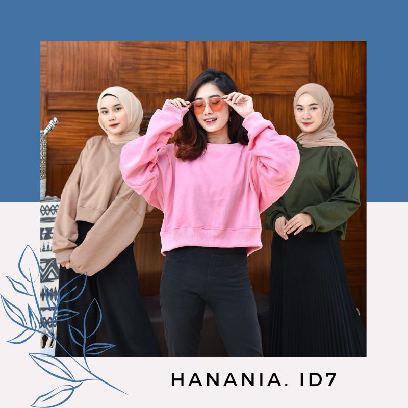 OVERSIZE CROP SWEATER / SWEATER WANITA KEKINIAN OVERSIZE CROP CEWEK TERLARIS