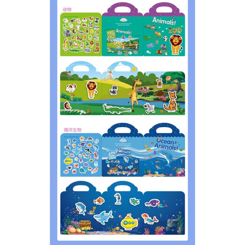 Reusable First Sticker for Baby Kids Dipakai Berulang Ulang Waterproof BBW Usborne Activity Book