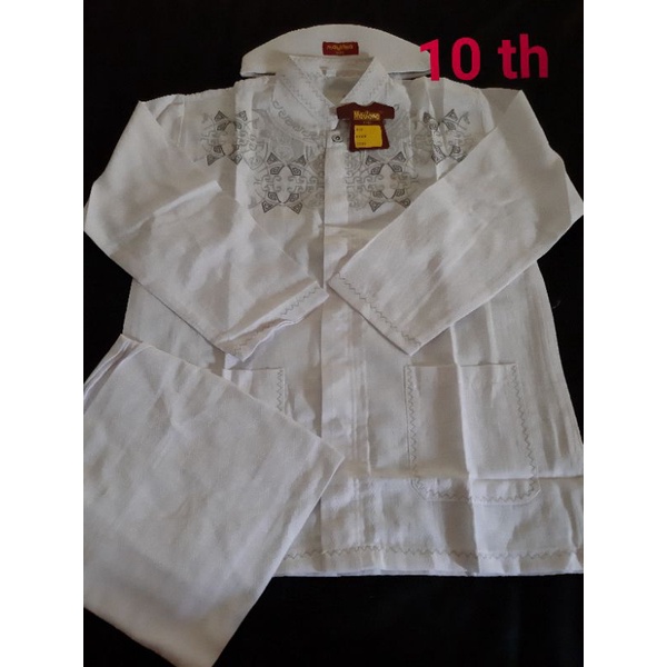PROMO!! TERMURAH!! BAJU KOKO PUTIH ANAK USIA 9 -10 TAHUN. ORI MAULANA. BERKUALITAS.