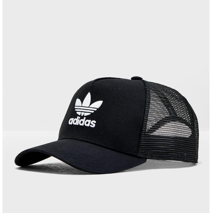 Topi Adidas Trefoil Trucker Cap Black 