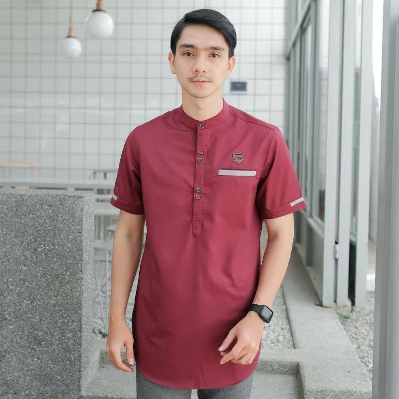 baju koko kurta baju lebaran baju muslim lengan pendek